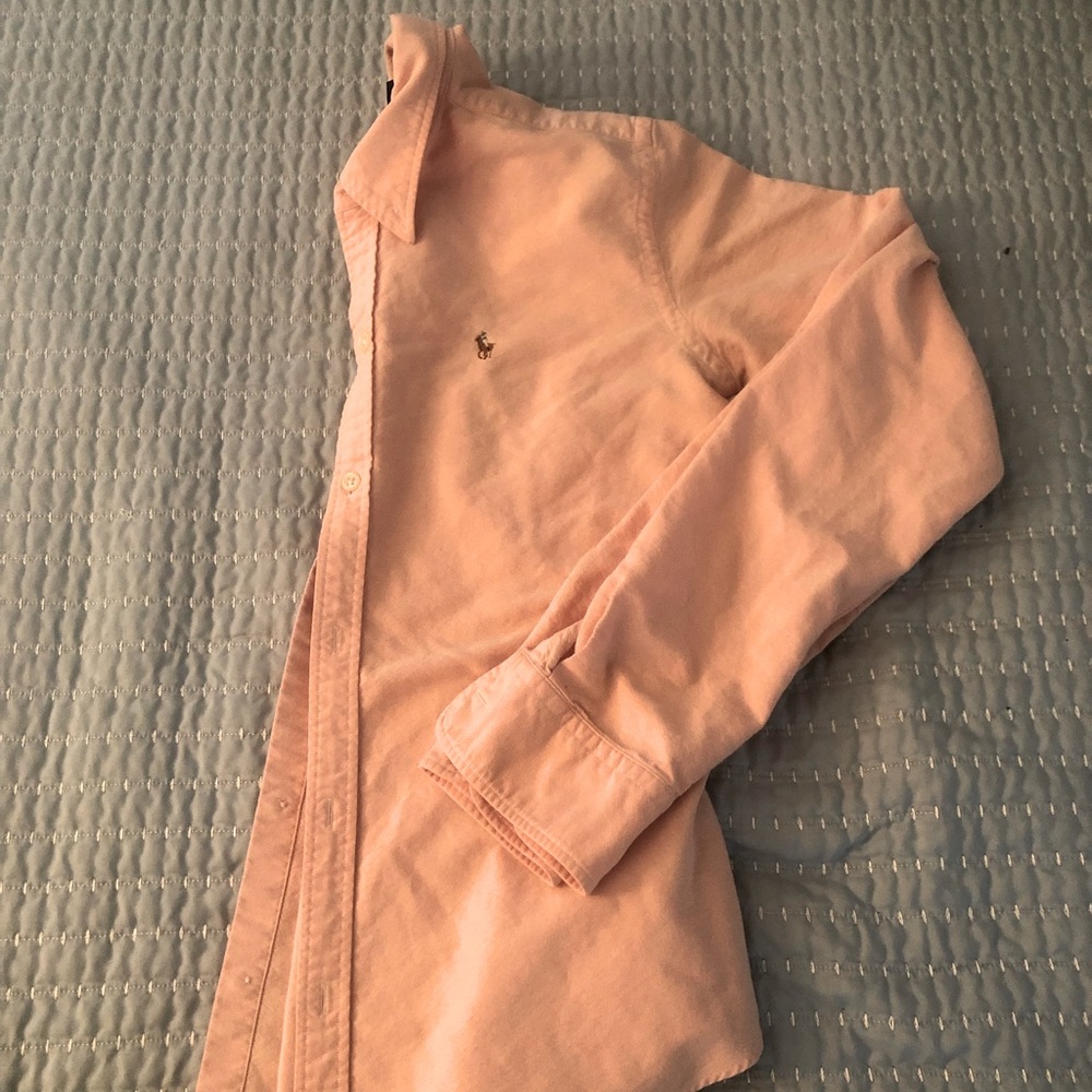 Salmon/ peach Ralph Lauren polo